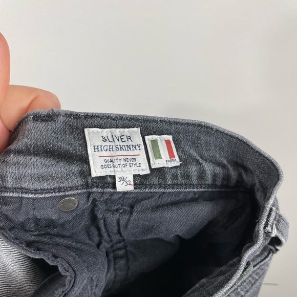 LEVI'S MEN'S 512 SLIM TAPER FIT SILVER HIGH SKINNY MID RISE JEANS W30/L32 - Picture 15 of 16